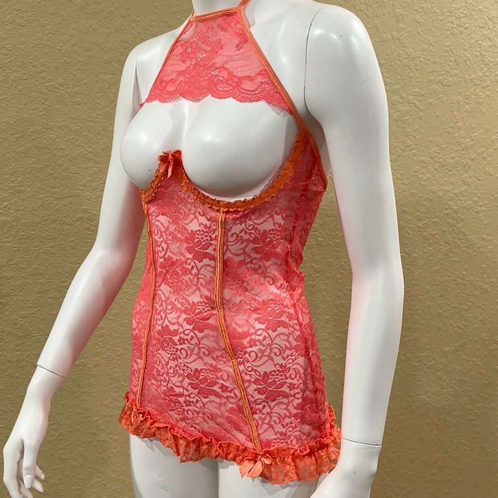 Sexy Coquette open bust chemise/teddy size M!